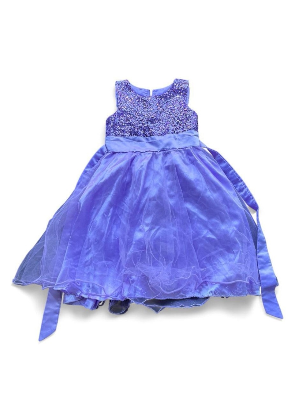 ✨Purple sequin dress with bow for Girls Size 7✨